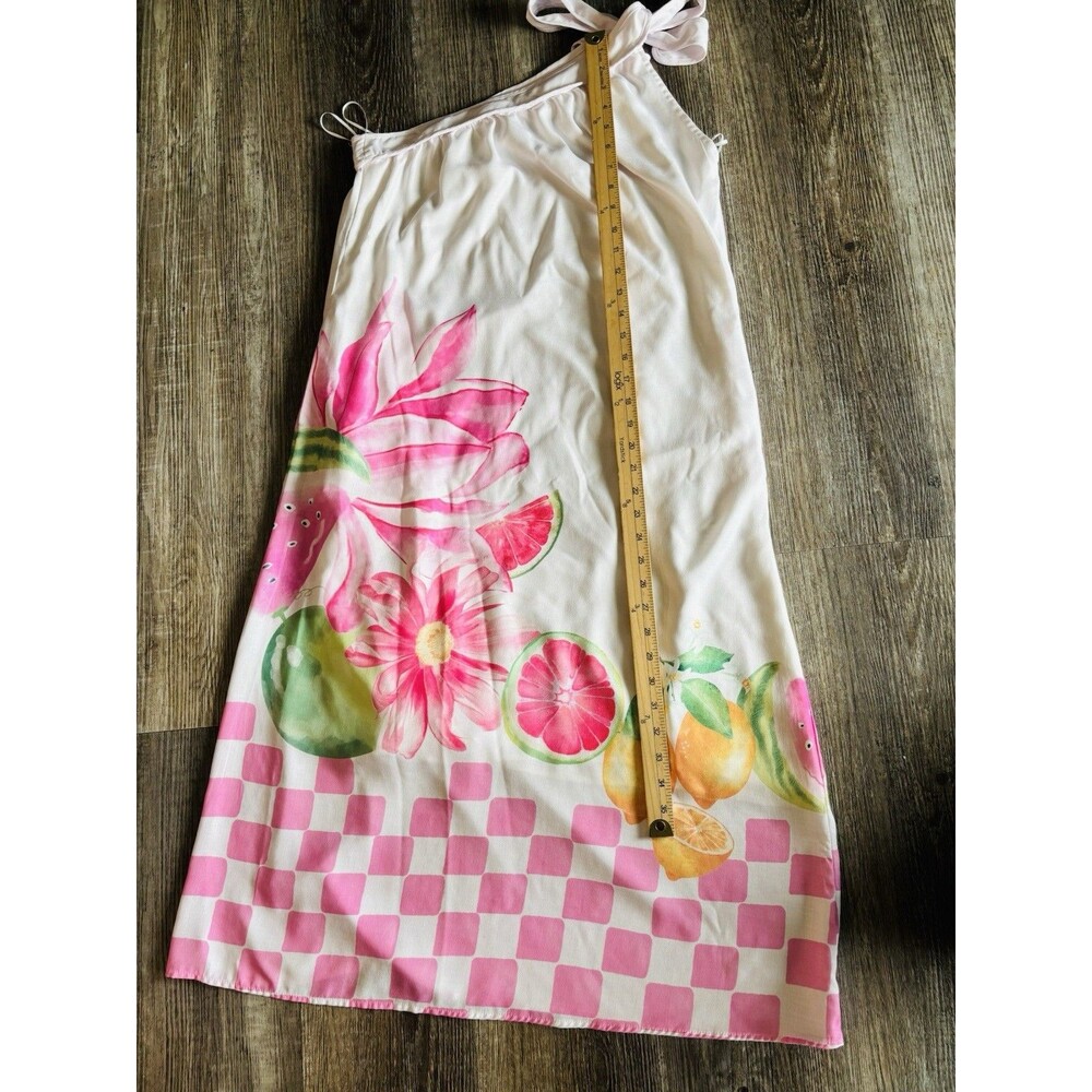 Petal and Pup Reagan One-Shoulder Linen Blend Lined Midi Dress Size Medium NWOT - Picture 7 of 8